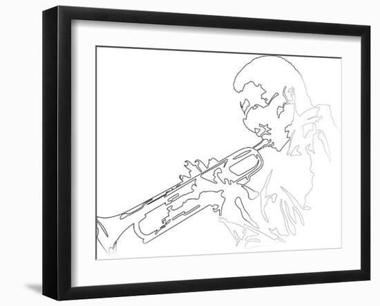 Miles Davis-Logan Huxley-Framed Art Print