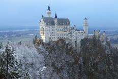 Neuschwanstein Castle in Winter, Fussen, Bavaria, Germany, Europe-Miles Ertman-Photographic Print