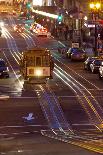 Street Scene at Night with Historic San Francisco Street Car-Miles-Framed Photographic Print