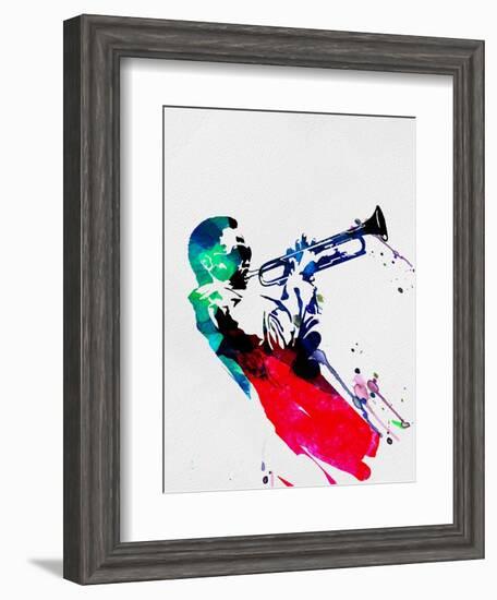 Miles Watercolor-Lora Feldman-Framed Art Print