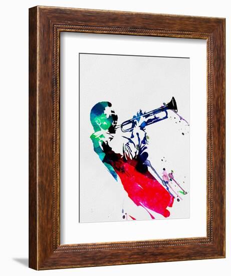 Miles Watercolor-Lora Feldman-Framed Art Print