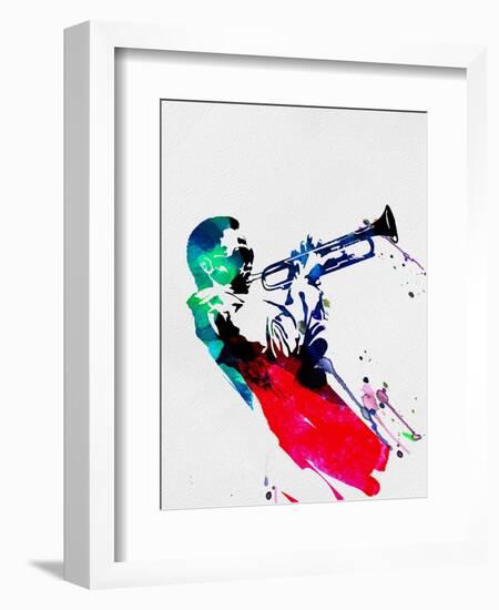 Miles Watercolor-Lora Feldman-Framed Art Print