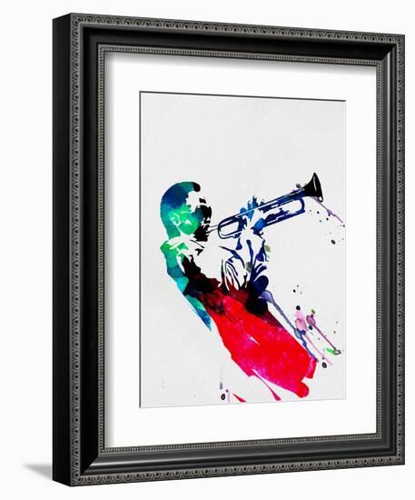 Miles Watercolor-Lora Feldman-Framed Art Print