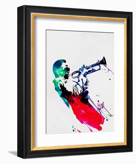 Miles Watercolor-Lora Feldman-Framed Art Print