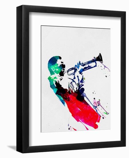 Miles Watercolor-Lora Feldman-Framed Premium Giclee Print