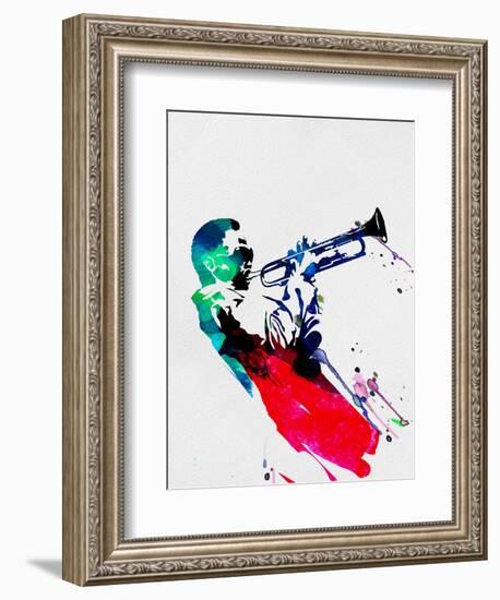 Miles Watercolor-Lora Feldman-Framed Art Print