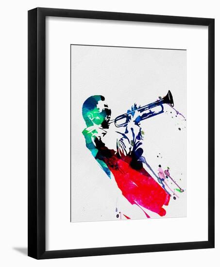 Miles Watercolor-Lora Feldman-Framed Art Print