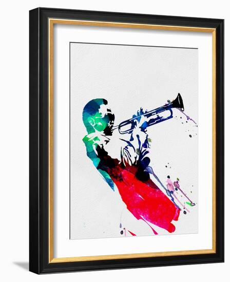 Miles Watercolor-Lora Feldman-Framed Premium Giclee Print