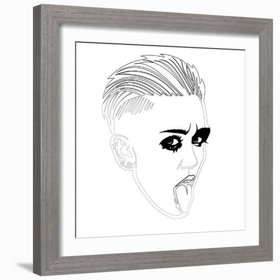 Miley Cyrus-Logan Huxley-Framed Art Print