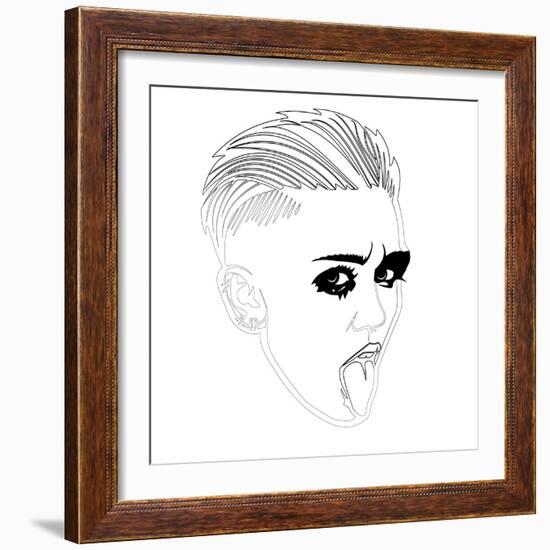 Miley Cyrus-Logan Huxley-Framed Art Print