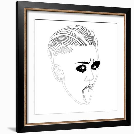 Miley Cyrus-Logan Huxley-Framed Art Print