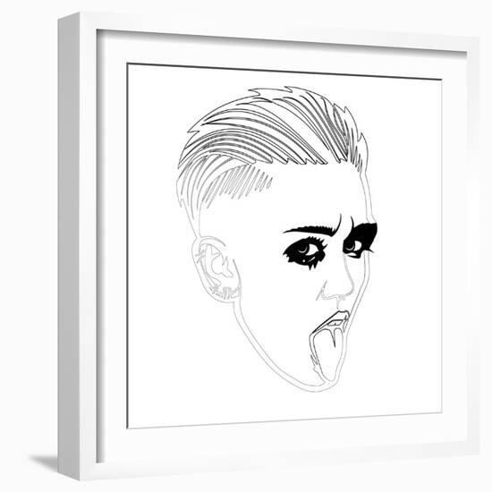 Miley Cyrus-Logan Huxley-Framed Art Print