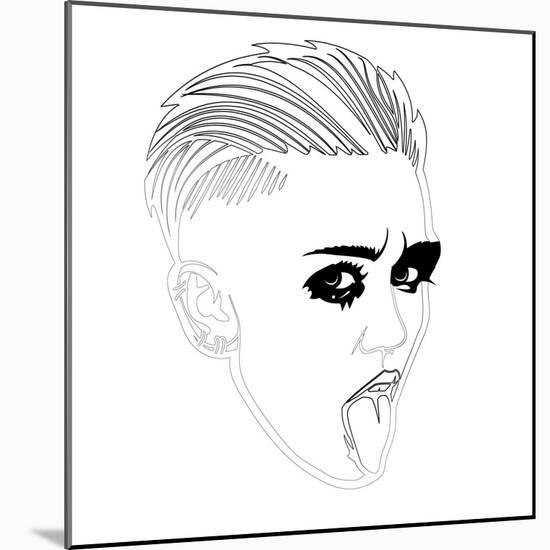 Miley Cyrus-Logan Huxley-Mounted Art Print