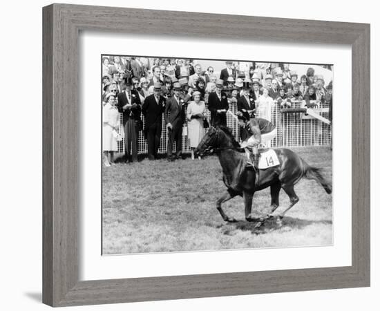 Milford Horseracing and Jockey Lester Piggott-null-Framed Photographic Print