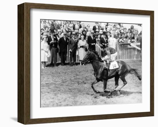 Milford Horseracing and Jockey Lester Piggott-null-Framed Photographic Print