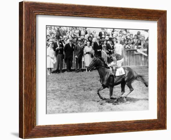 Milford Horseracing and Jockey Lester Piggott-null-Framed Photographic Print