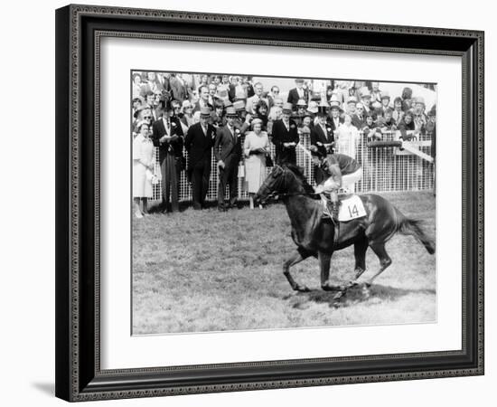 Milford Horseracing and Jockey Lester Piggott-null-Framed Photographic Print