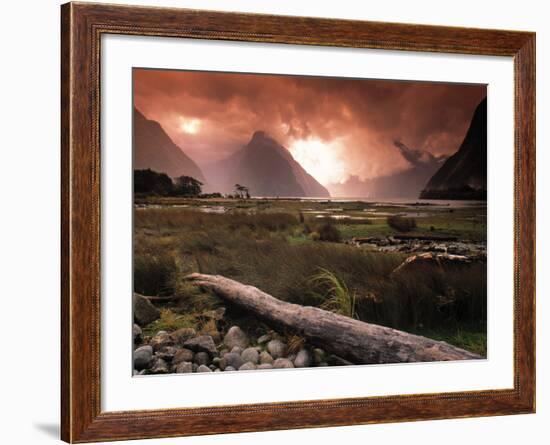 Milford Sound, Fiordland, South Island, New Zealand-Doug Pearson-Framed Photographic Print