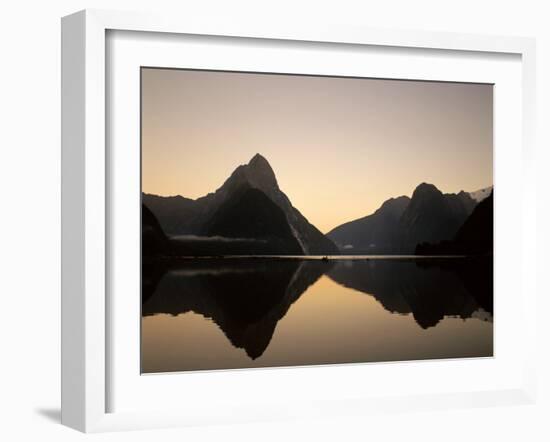 Milford Sound / Mitre Peak, Fjordland National Park, South Island, New Zealand-Steve Vidler-Framed Photographic Print
