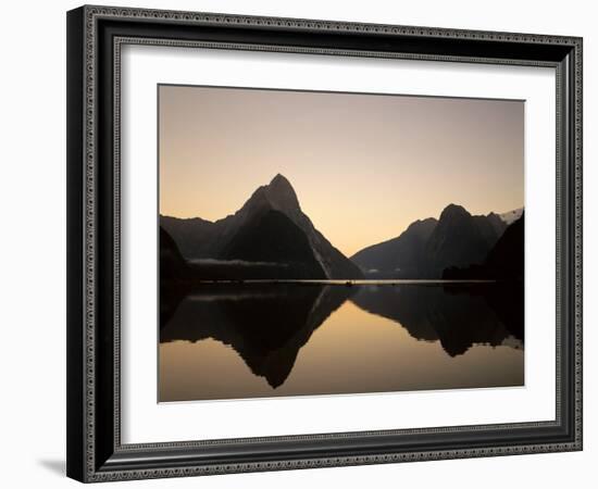 Milford Sound / Mitre Peak, Fjordland National Park, South Island, New Zealand-Steve Vidler-Framed Photographic Print