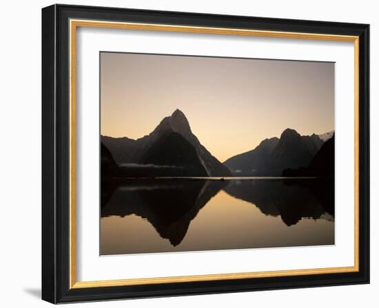 Milford Sound / Mitre Peak, Fjordland National Park, South Island, New Zealand-Steve Vidler-Framed Photographic Print