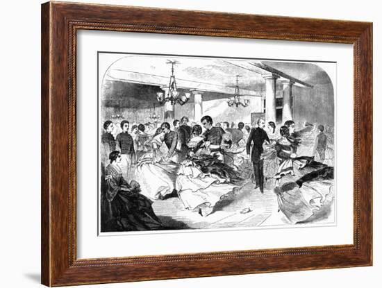 Military Academy, the Hop, Cozzens Hotel, 1859-Winslow Homer-Framed Giclee Print