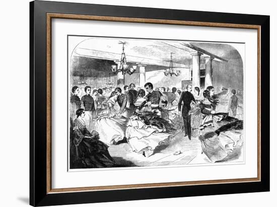 Military Academy, the Hop, Cozzens Hotel, 1859-Winslow Homer-Framed Giclee Print