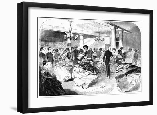 Military Academy, the Hop, Cozzens Hotel, 1859-Winslow Homer-Framed Giclee Print