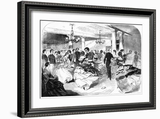 Military Academy, the Hop, Cozzens Hotel, 1859-Winslow Homer-Framed Giclee Print