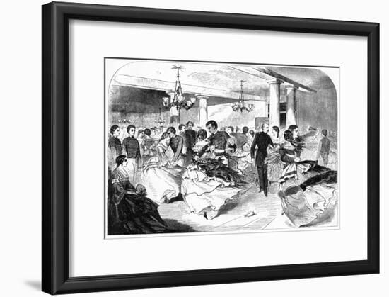 Military Academy, the Hop, Cozzens Hotel, 1859-Winslow Homer-Framed Giclee Print