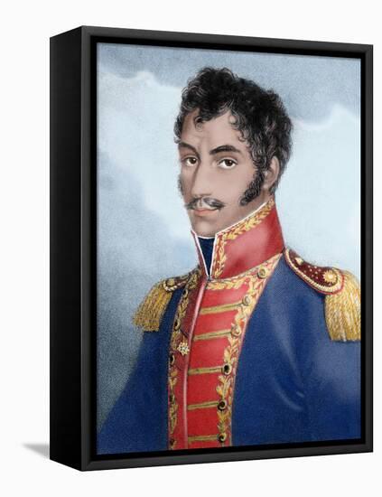 Military and Venezuelan Statesman Called 'The Liberator'-Prisma Archivo-Framed Premier Image Canvas