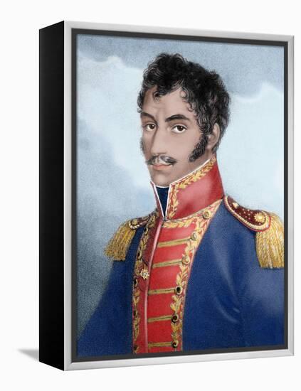 Military and Venezuelan Statesman Called 'The Liberator'-Prisma Archivo-Framed Premier Image Canvas