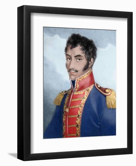 Military and Venezuelan Statesman Called 'The Liberator'-Prisma Archivo-Framed Photographic Print