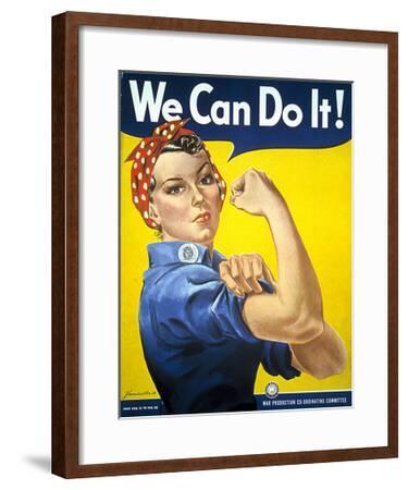 We Can Do It Rosie Riveter Classic War Poster Print New 1942