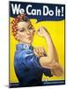 Military and War Posters: We Can Do It! J Howard Miller, 1942-null-Mounted Art Print