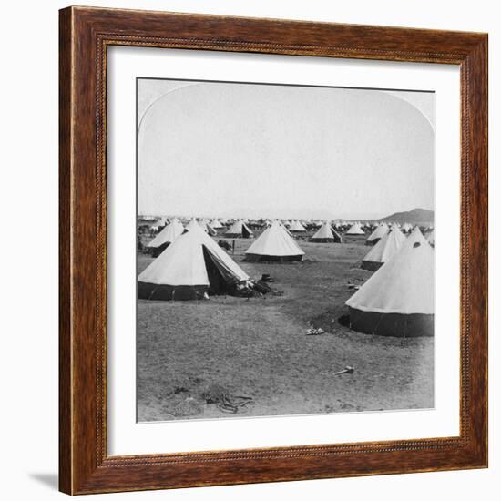 Military Camp at De Aar, South Africa, Boer War, 1900-Underwood & Underwood-Framed Giclee Print