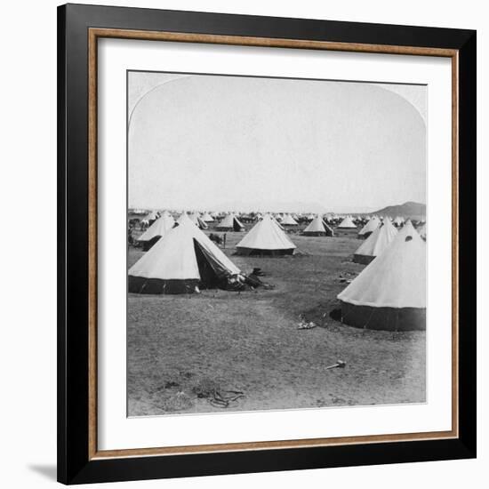 Military Camp at De Aar, South Africa, Boer War, 1900-Underwood & Underwood-Framed Giclee Print