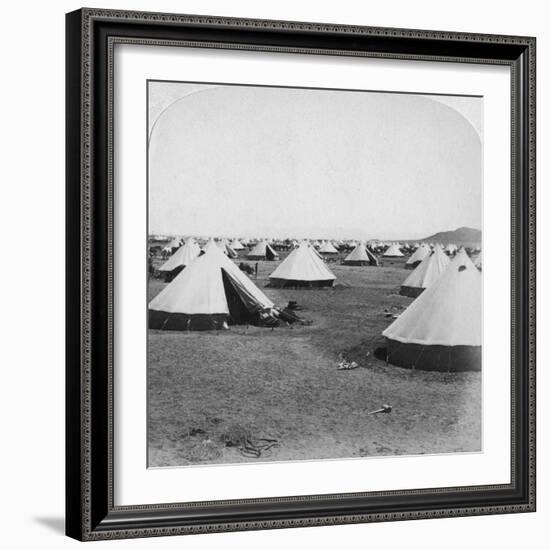 Military Camp at De Aar, South Africa, Boer War, 1900-Underwood & Underwood-Framed Giclee Print