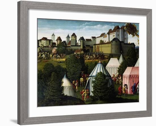 Military Camp, Detail from Story of David, 1534-Hans Sebald Beham-Framed Giclee Print