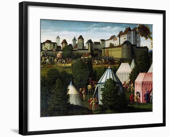 Military Camp, Detail from Story of David, 1534-Hans Sebald Beham-Framed Giclee Print