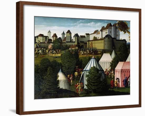 Military Camp, Detail from Story of David, 1534-Hans Sebald Beham-Framed Giclee Print