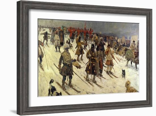 Military Campaign of the Russians in the 16th Century, 1903-Sergei Ivanov-Framed Giclee Print