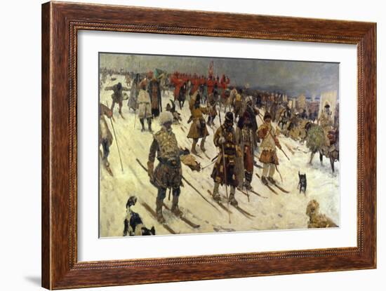 Military Campaign of the Russians in the 16th Century, 1903-Sergei Ivanov-Framed Giclee Print