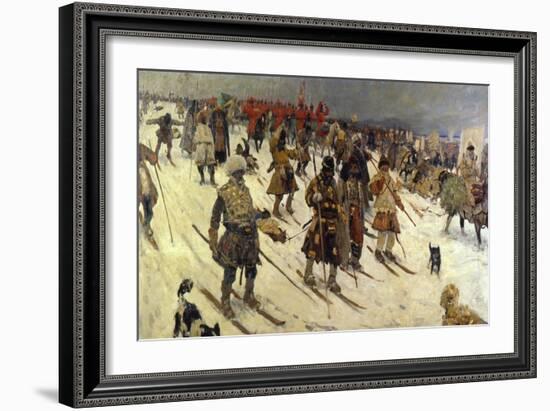 Military Campaign of the Russians in the 16th Century, 1903-Sergei Ivanov-Framed Giclee Print