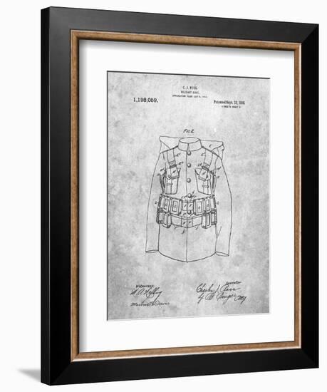 Military Coat Patent-Cole Borders-Framed Art Print