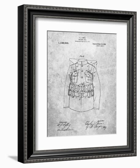 Military Coat Patent-Cole Borders-Framed Art Print