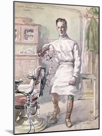 Military Dentist at the American Hospital of St. Nazaire, 1918-Georges Eveillard-Mounted Giclee Print