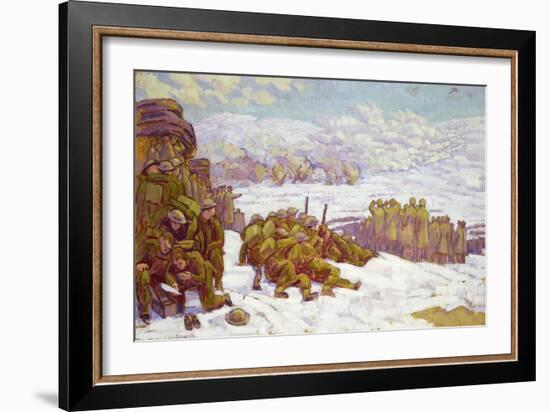 Military Exercise-Henry Lamb-Framed Giclee Print