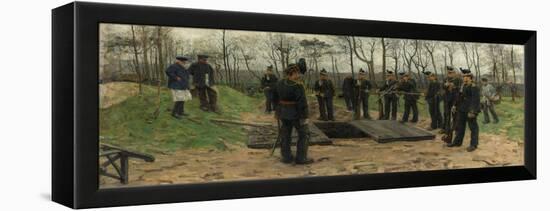 Military Funeral-Isaac Israels-Framed Premier Image Canvas