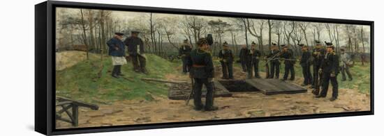 Military Funeral-Isaac Israels-Framed Premier Image Canvas